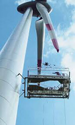 Temporary Access wind turbine