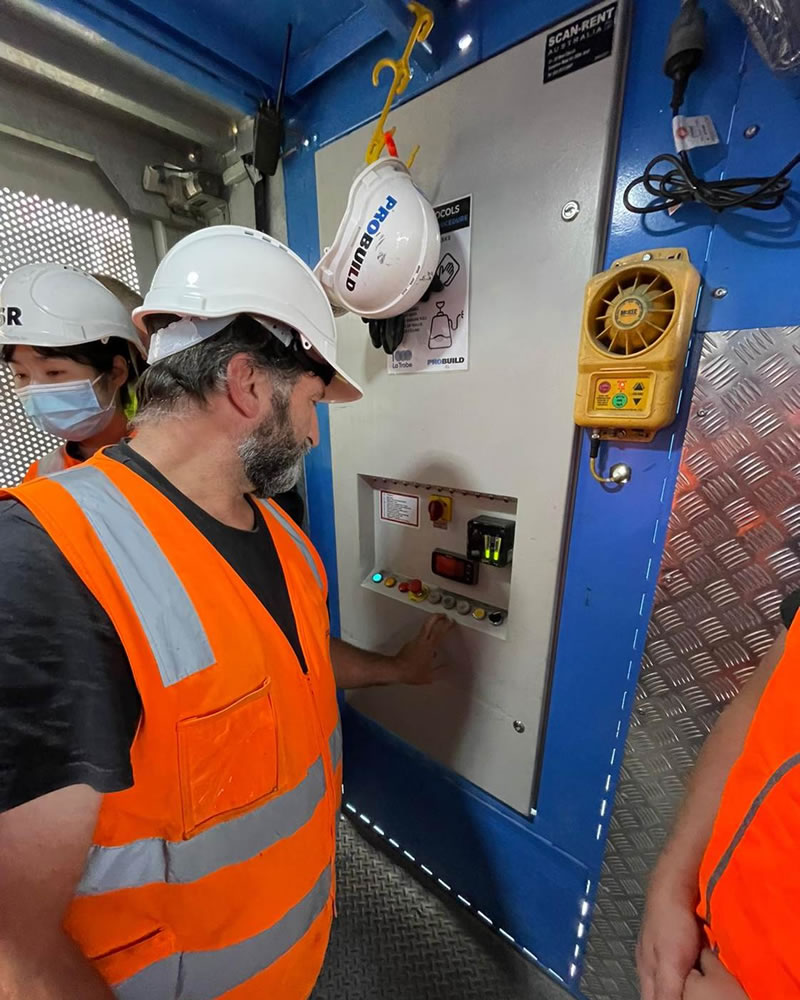 Hoist Operator Inside Hoist