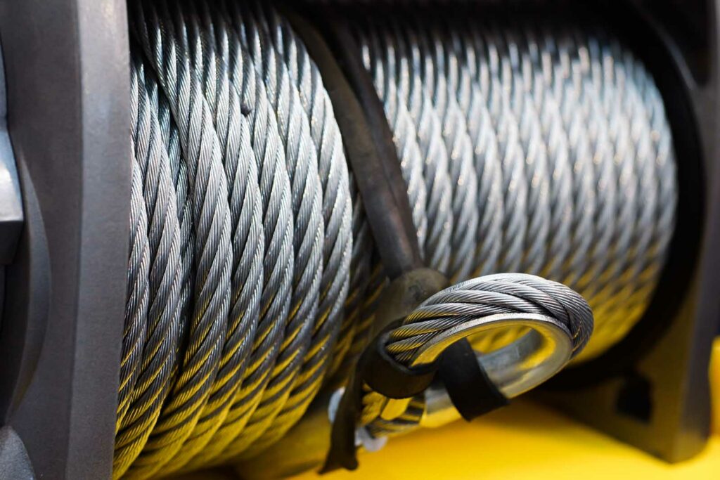 Wire rope in a hoist